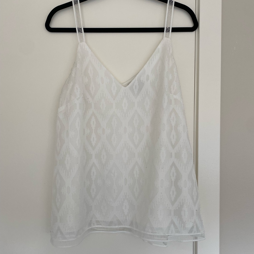Lined White Blouse